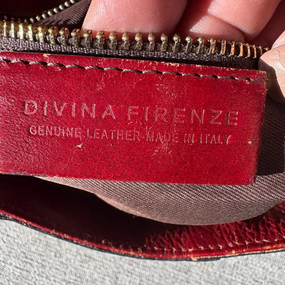 Structured Red Leather Top-Handle Shoulder Bag